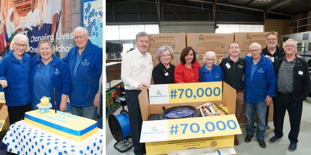 celebrating 70,000 childrens wheelchairs