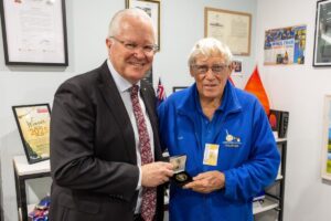 Left: Honourable Chris Dawson AC APM, Governor of Western Right: Br Olly Pickett