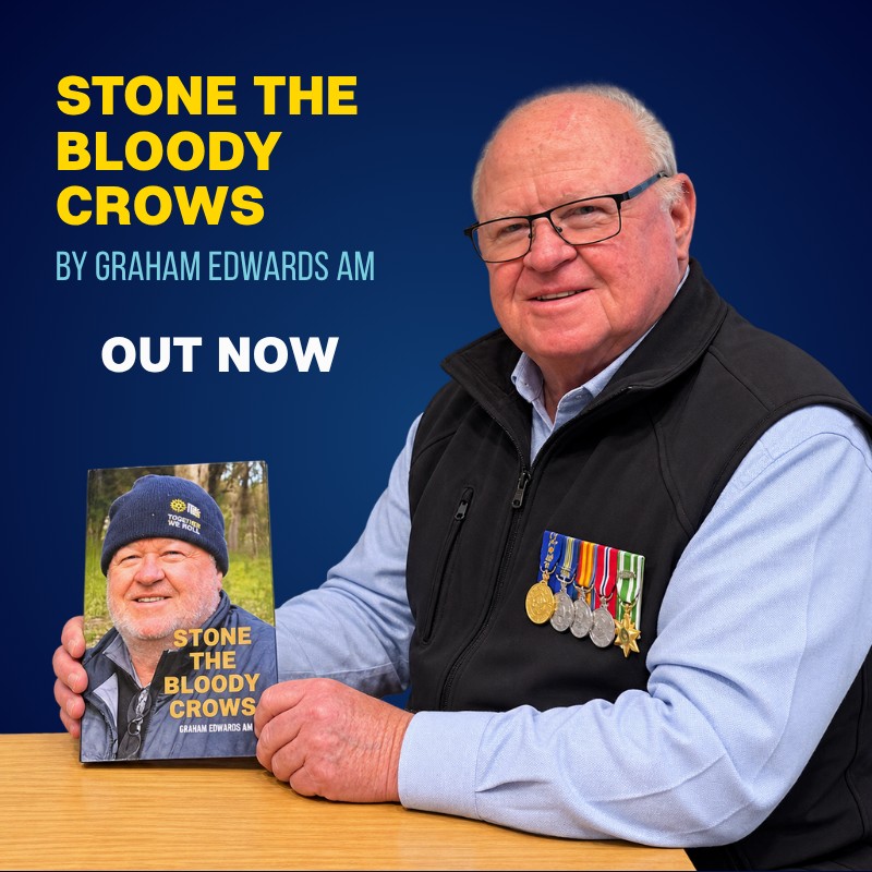 Graham Edwards Stone the Bloody Crows Vietnam Veteran Memoir Book